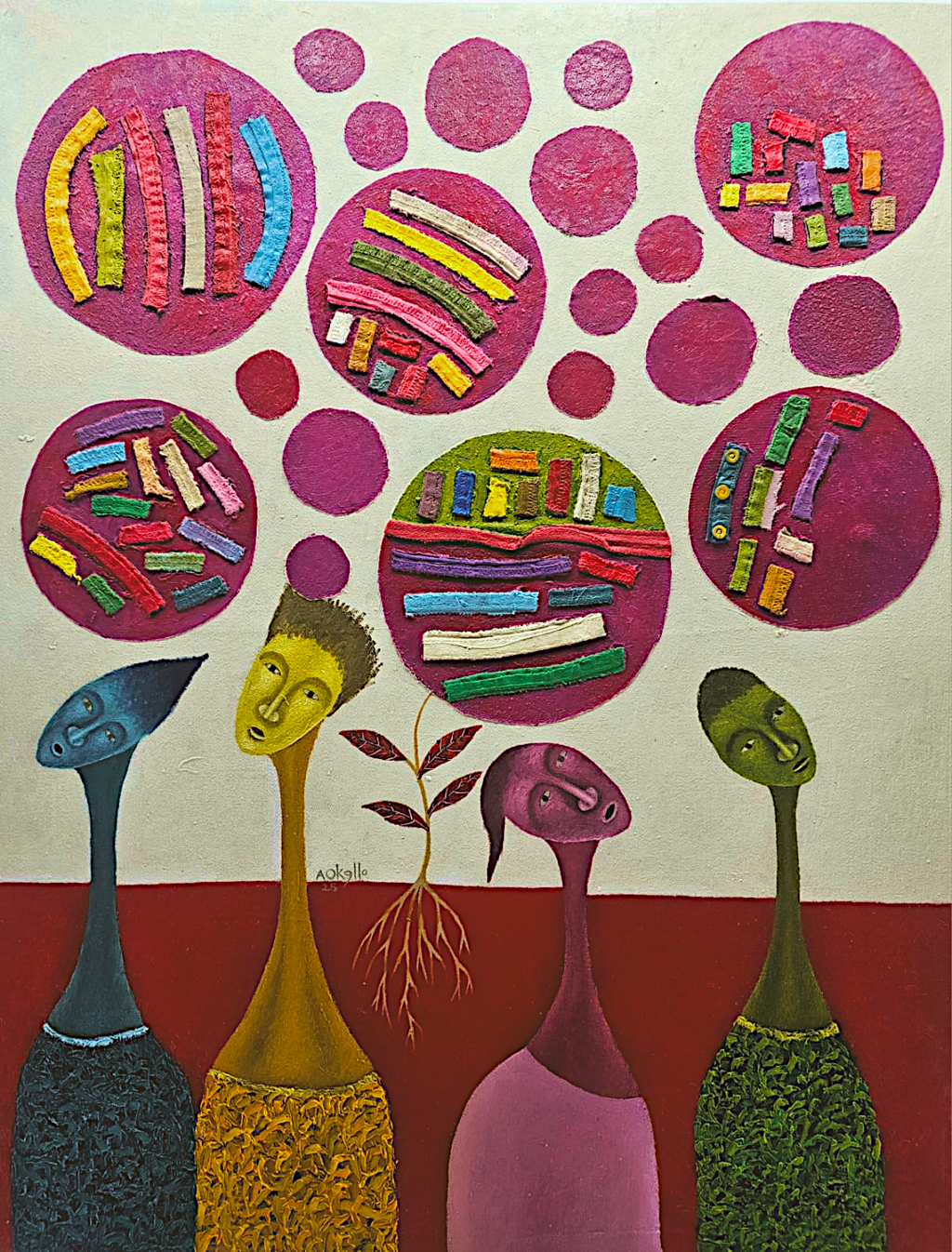 Goon Mental I, 2026 Oil on Canvas 146.5 x 140 cm Kshs 880 000