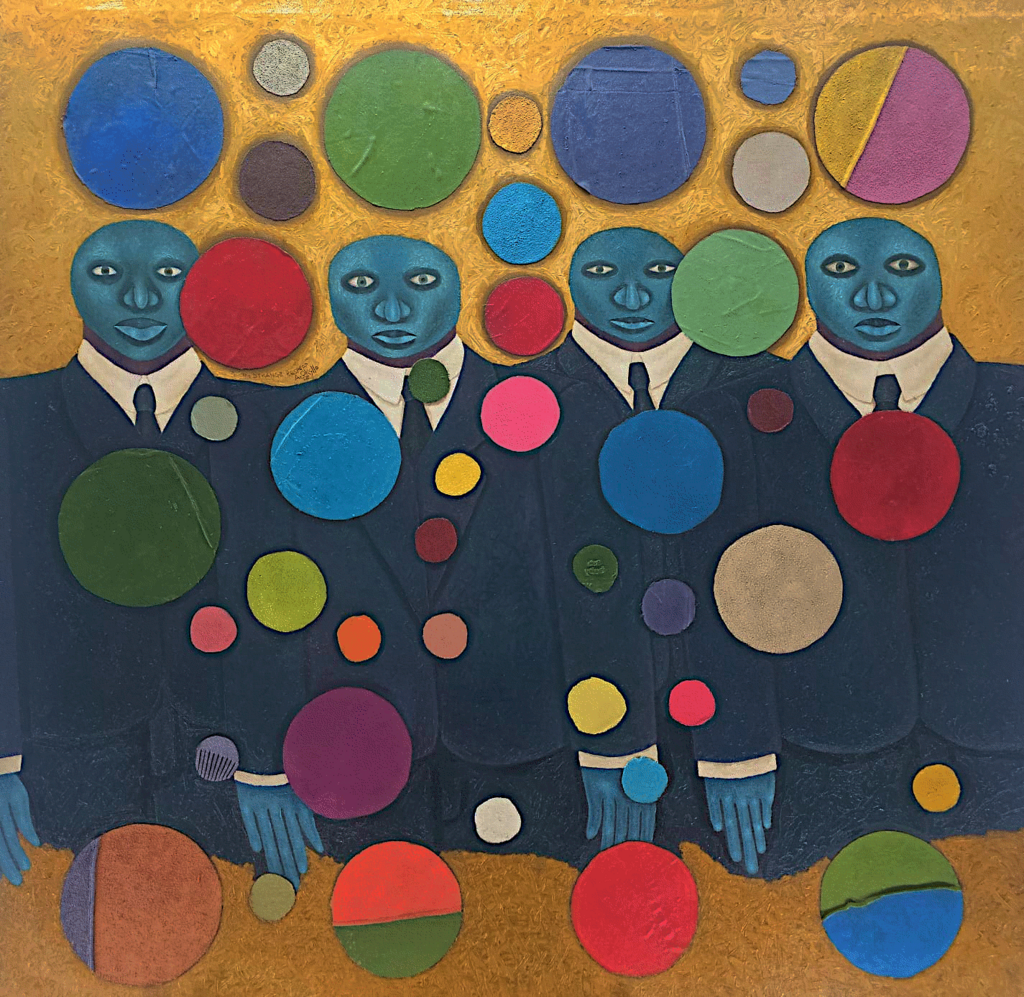 Goon Mental I, 2026 Oil on Canvas 146.5 x 140 cm Kshs 880 000