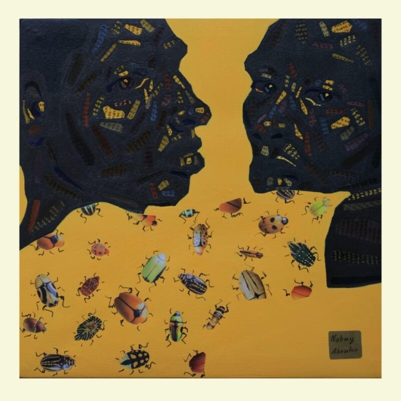 Yellow on Yellow V -
Collage and Acrylic on Canvas -
50 x 50cm - 
USD 1 100 